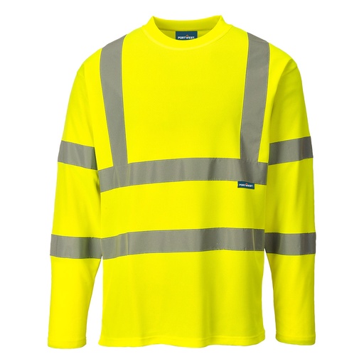 T-shirt haute visibilité manches longues coton Comfort – Portwest S278