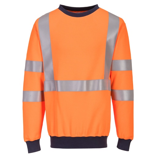 Sweat-shirt ignifugé haute visibilité orange Modaflame – Portwest FR703