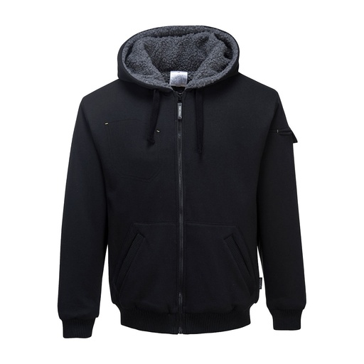 Blouson à capuche doublé sherpa Pewter – Portwest KS32
