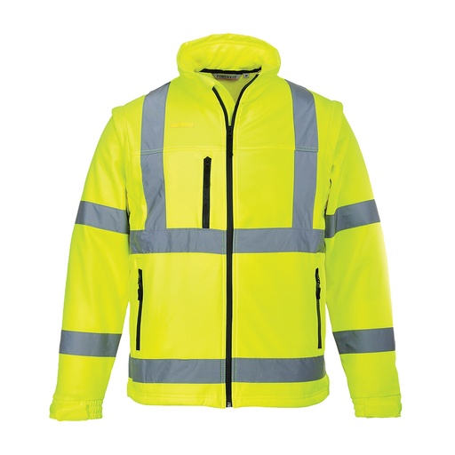 Veste softshell haute visibilité manches amovibles – Portwest S428