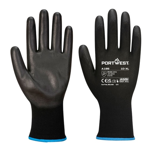 Gant écran tactile enduit PU – lot de 12 paires – Portwest A195