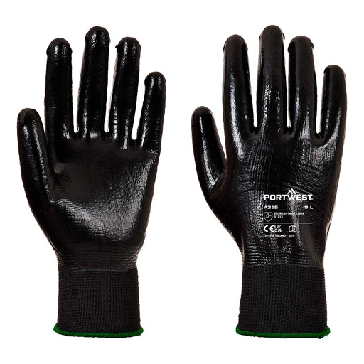 Gant All-Flex tout enduit nitrile – lot de 12 paires – Portwest A315