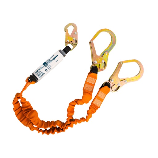 [PW-FP75K1RTU] Longe double 140 kg avec absorbeur – Portwest FP75