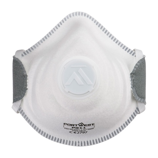[PW-P311WHRTU] Masque FFP3 à valve confort – boîte de 10 – Portwest P311