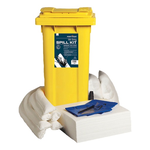 [PW-SM63WHRTU] Kit absorbant hydrocarbures 120 litres – Portwest SM63