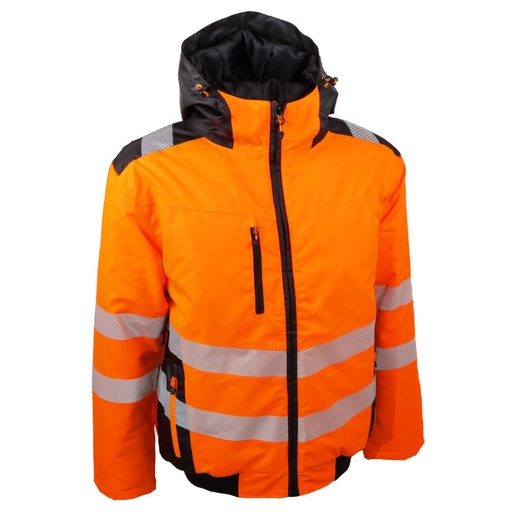 Blouson aviateur haute visibilité imperméable orange – Singer BERGO