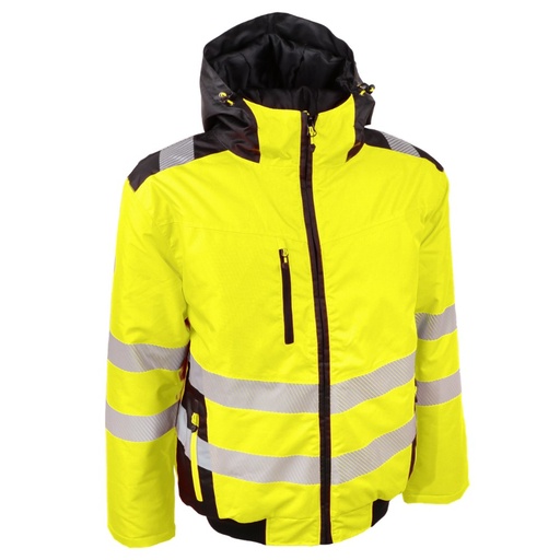 Blouson aviateur haute visibilité imperméable jaune – Singer BERGUE
