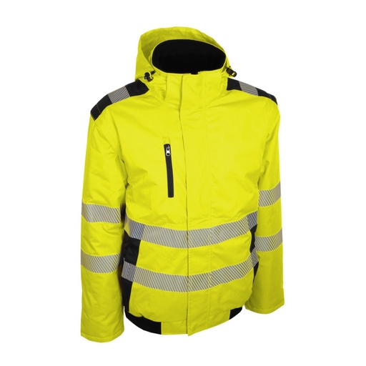 Blouson haute visibilité 2 en 1 manches amovibles jaune – Singer BRAVA