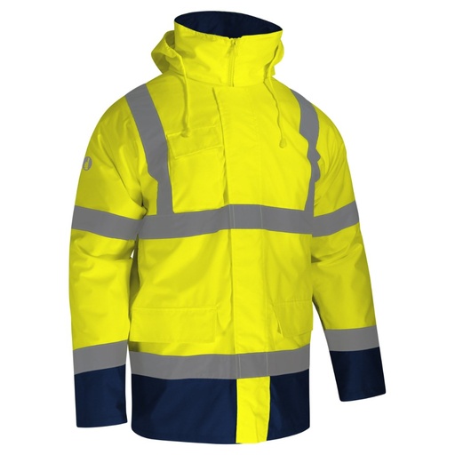 Parka haute visibilité 5 en 1 jaune/marine – Singer PACA