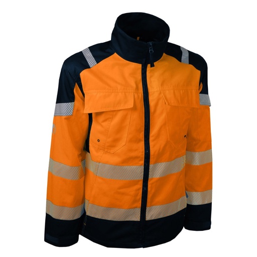 Veste de travail haute visibilité classe 2 orange/marine – Singer VITOM