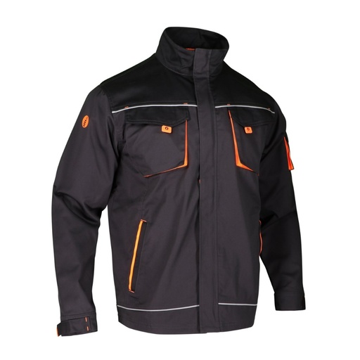 Veste de travail polycoton gris/noir – Singer VILNOR