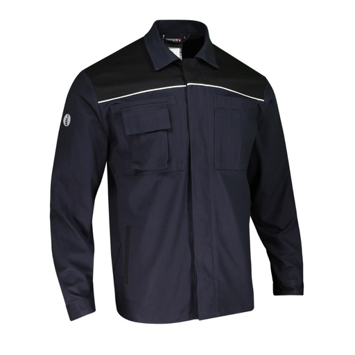 Veste de travail 100 % coton bleu encre/noir – Singer VAR