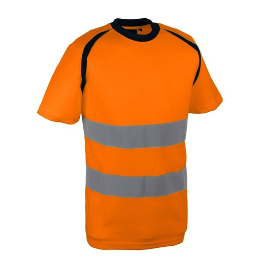 T-shirt haute visibilité bird-eye orange – Singer SUZO
