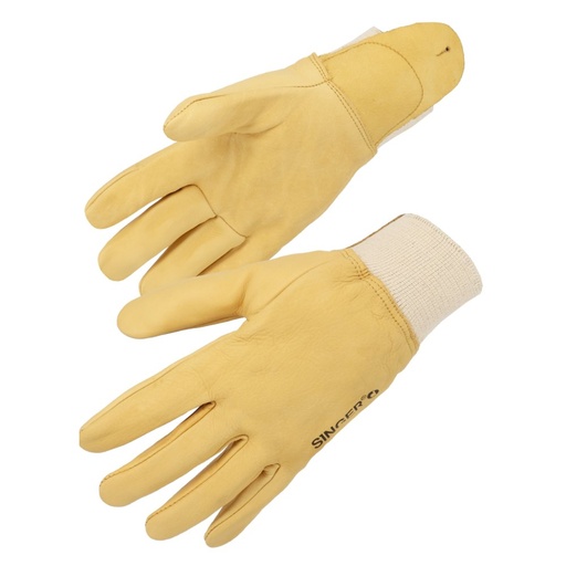 Gant tout fleur de bovin, hydrofuge beige (lot de 10 paires) – Singer 50GHBBC