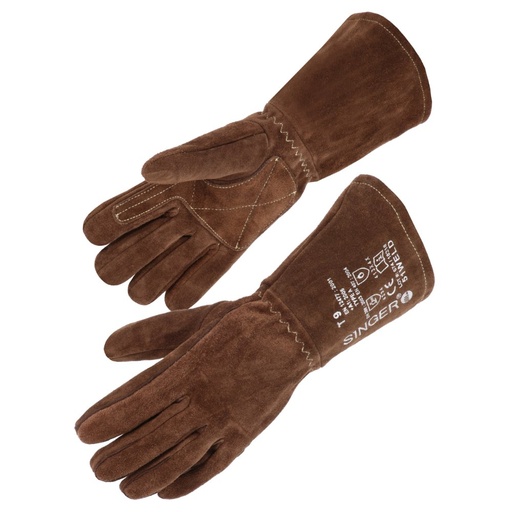 Gant tout croûte de bovin, renforcé (lot de 10 paires) – Singer 51WELD