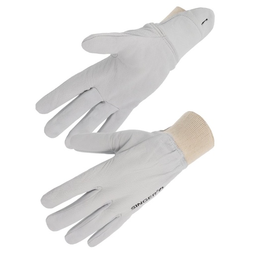 Gant fleur chèvre, poignet élastique (lot de 10 paires) – Singer CHV114
