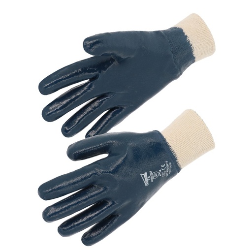 Gant nitrile tout enduit, enduction lourde écru (lot de 10 paires) – Singer NBR1327