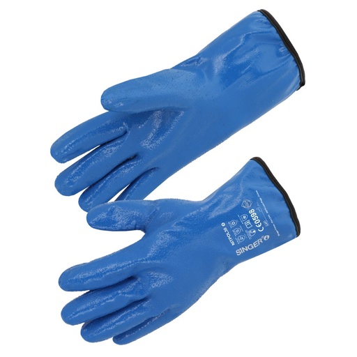 Gant nitrile tout enduit 300 mm (lot de 10 paires) – Singer NITPOL30
