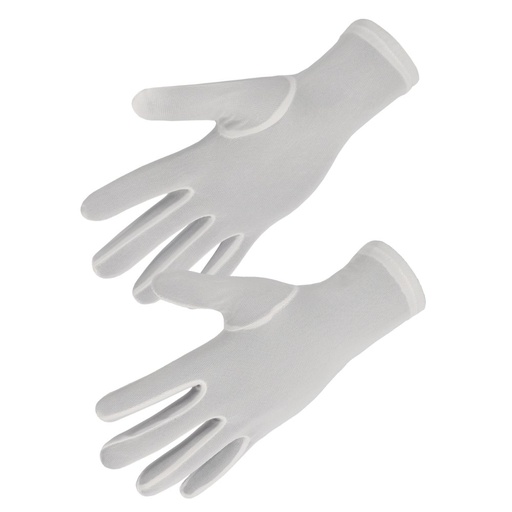 Gant nylon blanc coupé cousu, montage ville (lot de 10 paires) – Singer NY100