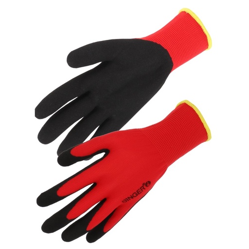 Gant nitrile sablé, dos aéré (lot de 10 paires) – Singer PER13NIF