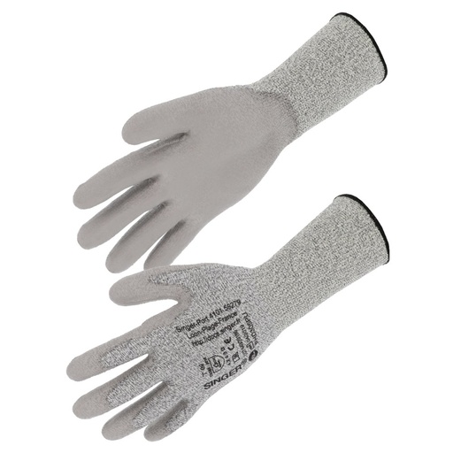 Gant PEHD, coupure D gris (lot de 10 paires) – Singer PHD305PU