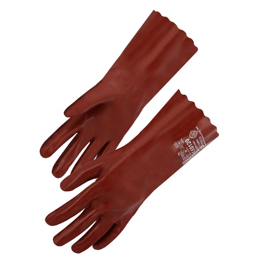 Gant chimique PVC simple enduction 350 mm, type A (lot de 10 paires) – Singer PVC736