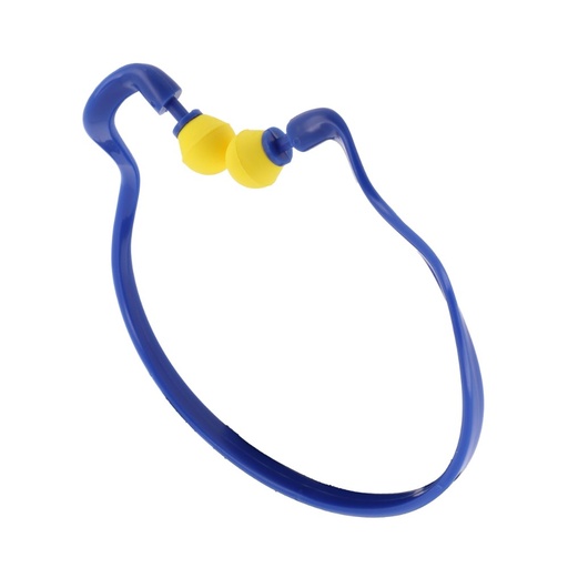 [SI-15BA29] Bouchons d'oreille en polyuréthane avec arceau bleu / jaune – Singer 15BA29
