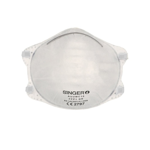 [SI-AUUMC10] Demi-masque préformé, FFP1 NR (la boîte) – Singer AUUMC10