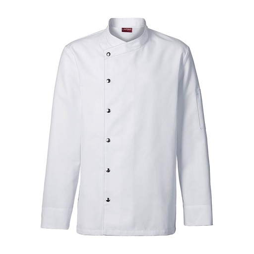 Veste de cuisine homme Moutarde col asymétrique