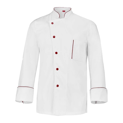 Veste de cuisine Alain liseré de couleur