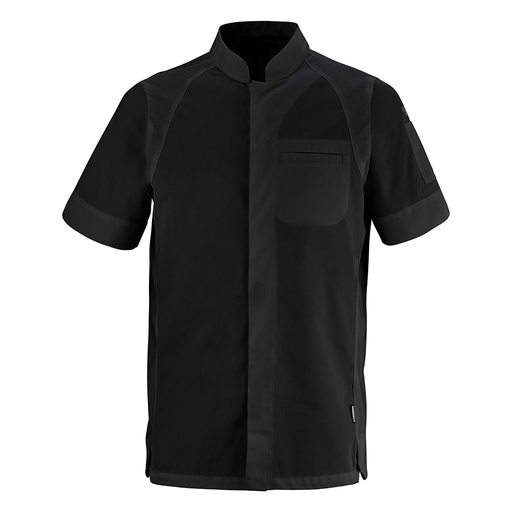 Veste de cuisine homme manches courtes Basil empiècements maille