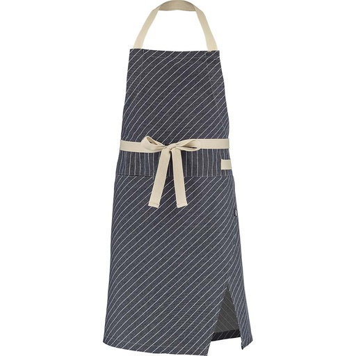 [LA-9GREPI-447-TAILLE UNIQUE] Tablier à bavette Grenadin denim