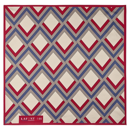 [LA-9SLF-2573-TAILLE UNIQUE] Foulard femme Solférino art déco
