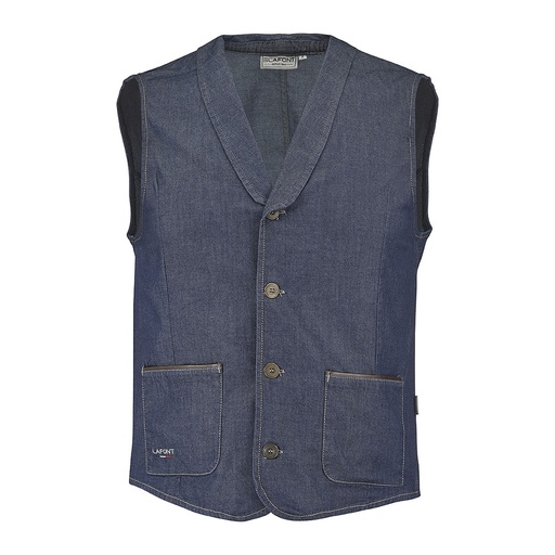 Gilet de costume homme en jean Arago