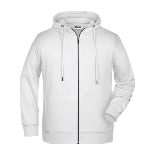 Veste sweat zippée à capuche bio homme – Daiber 8026