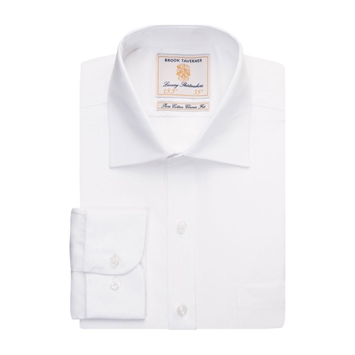 Chemise Cheadle popeline pur coton Brook Taverner 7641