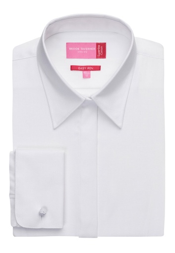 Chemisier Villeta coton à chevrons poignets mousquetaires Brook Taverner 2247