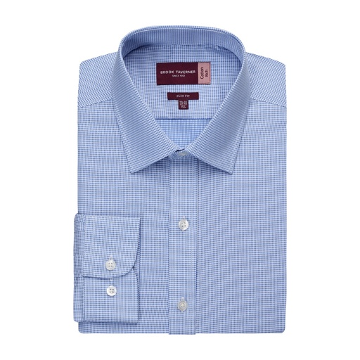 Chemise Monza pied-de-poule slim Brook Taverner 7755