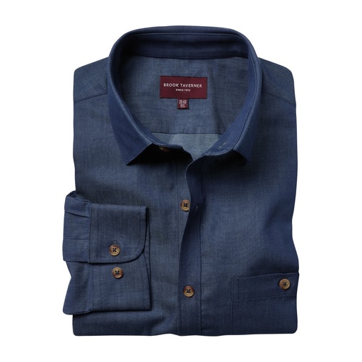 Chemise Jasper chambray denim Brook Taverner 7886