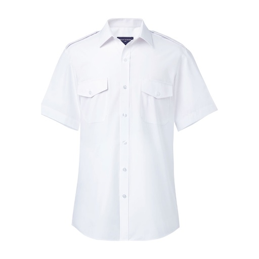 Chemise pilote Orion slim manches courtes Brook Taverner 7824