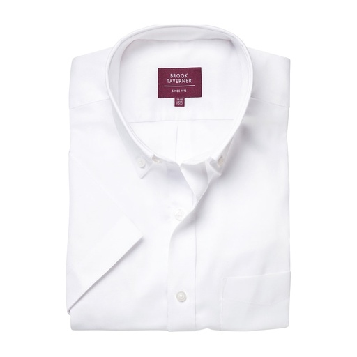 Chemise Tucson Oxford col boutonné manches courtes Brook Taverner 4051