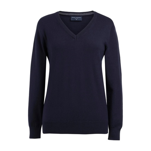 Pull col V femme Riga mérinos Brook Taverner 2396