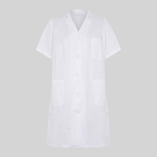 [GA-541000-101-S] Blouse femme manches courtes sergé blanc – Gary's 541000