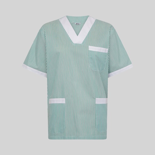 Tunique médicale unisexe col v vichy bicolore – Gary's 647000
