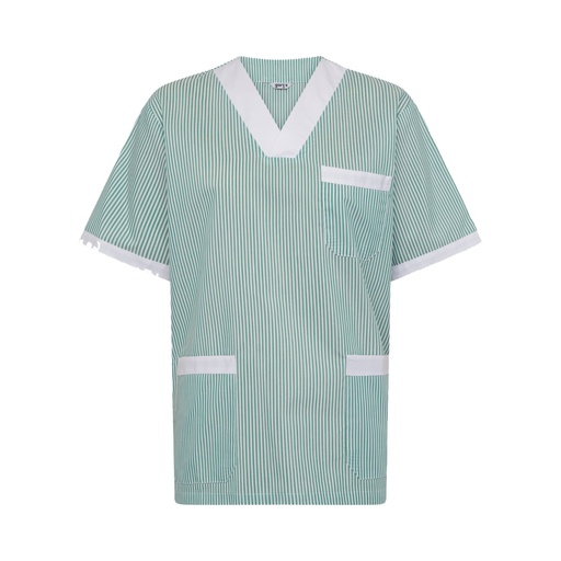Tunique médicale unisexe col v vichy bicolore – Gary's 647000
