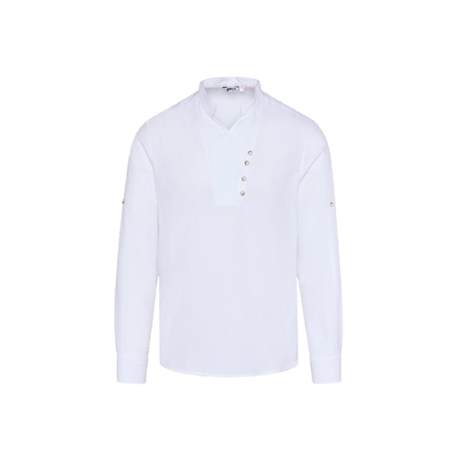 Chemise homme Chambray col mao Nias – Gary's 210009