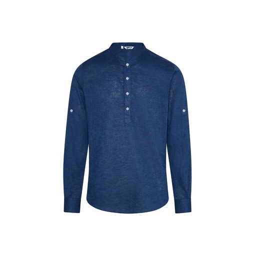 Chemise homme Lin/coton col mao Tiwi – Gary's 210007