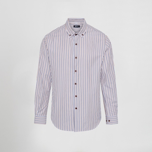 Chemise homme rayée bicolore slim fit Alessandro – Gary's 260035