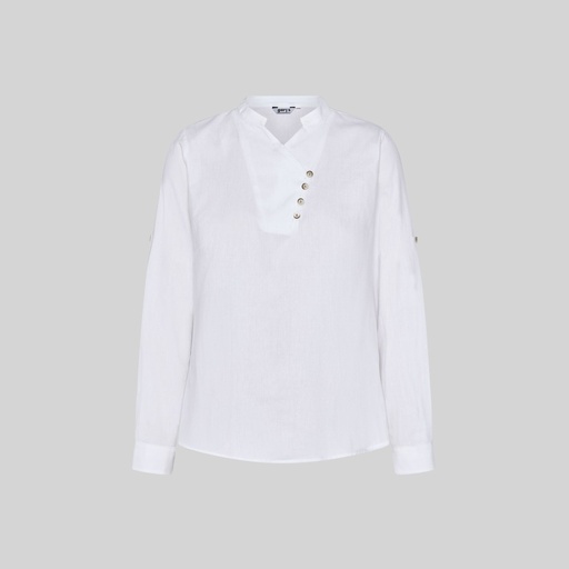 Chemise femme Chambray col mao Lanay – Gary's 210011