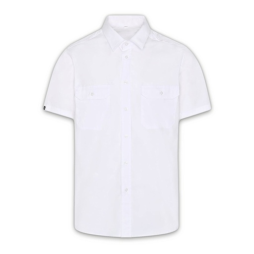 Chemise unisexe Épaulettes manches courtes élasthanne – Gary's 260017